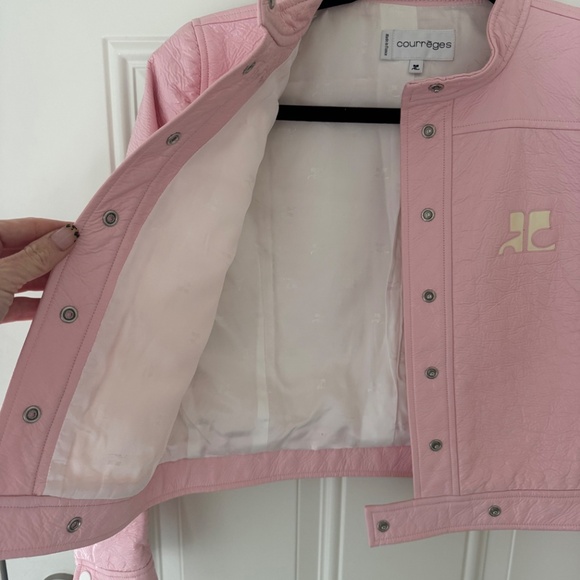 Vintage COURREGES Pink Vinyl Jacket - Picture 3 of 8